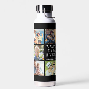 BEST DAD EVER 10 Photos Personalised Water Bottle