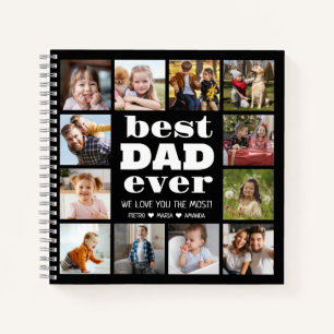 Best DAD Ever 12 Photo Collage Notebook