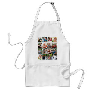 Best Dad Ever 16 Photo Collage Personalised Father Standard Apron