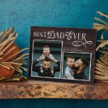 Best Dad Ever 2 Photos Fathers Day Rustic Wood Plaque<br><div class="desc">Celebrate the heart of your home with this Best Dad Ever Rustic Wood Photo Plaque, a meaningful Father’s Day keepsake designed to honor the man who does it all. Featuring a warm rustic wood background, natural texture details, and space for two cherished photos, this plaque brings family storytelling to life....</div>