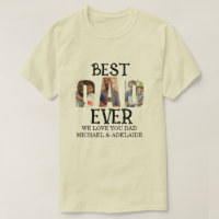 Best Dad Ever 3 Photo Collage Custom Father’s Day 