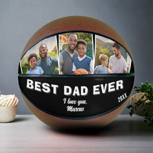 Best Dad Ever 3 Photo Collage Father Basketball