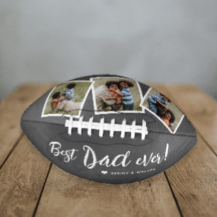 Best Dad Ever 3 Photo Collage Fathers Day College Football