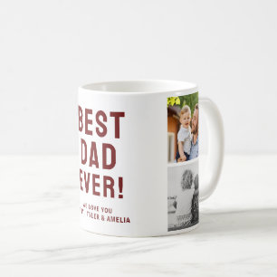 Best Dad Ever 4 Photo Collage Coffee Mug