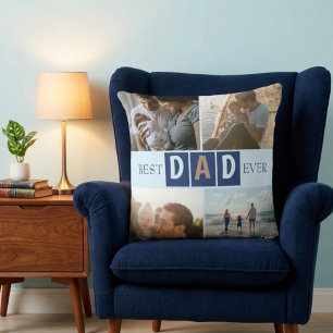 Best Dad Ever 4 Photo Cushion