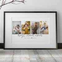 Best Dad Ever 4 Photos Collage Custom