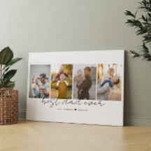 Best Dad Ever 4 Photos Dad Cutout Photo Collage