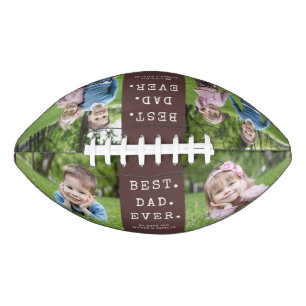 Best Dad Ever 4 Photos Keepsake Football
