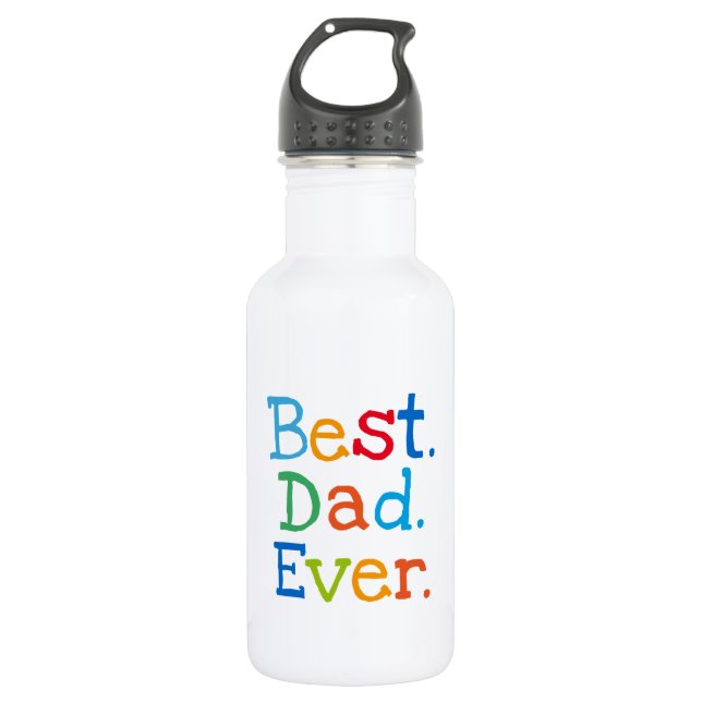 Best dad ever 532 ml water bottle (Front)