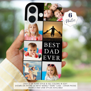 BEST DAD EVER 6 Photo Collage iPhone 16 Case