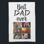 Best Dad Ever 6 Photo Collage Family Photo  Tea Towel<br><div class="desc">Best Dad Ever 6 Photo Collage Family Photo Pattern kitchen towel. Add 6 photos of the family. This personalised kitchen towel is a perfect keepsake gift for a father for Father`s Day,  birthday or Christmas.</div>