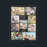 BEST DAD EVER 9 Photo Collage Personalised Fleece Blanket<br><div class="desc">BEST DAD EVER 9 Photo Collage Personalised Fleece Blanket. Create a personalised photo memory keepsake blanket for a father utilising this easy-to-upload photo collage template with 9 pictures, an editable title BEST DAD EVER and your custom text or names in your choice of text and background colours (shown with white...</div>