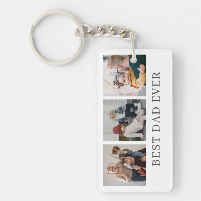 Best Dad Ever Acrylic Keychain (Front)