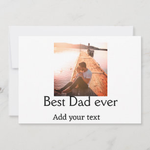 Best dad ever add name image fathers day text mess invitation