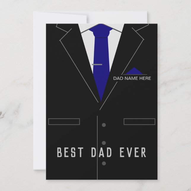 Best DAD Ever - Add Your Name / Text - Customise (Front)