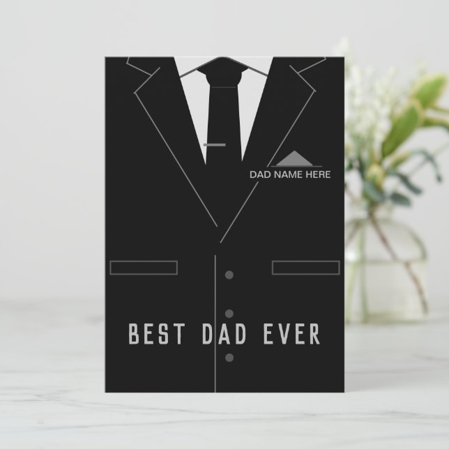 Best DAD Ever - Add Your Name /Text - Customise (Standing Front)