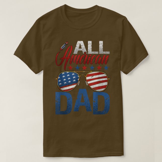 Best Dad Ever All American DAD  T-Shirt (Design Front)