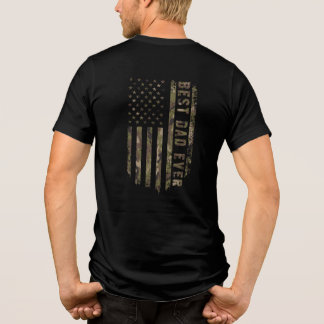 Best Dad Ever – American Flag T-Shirt Tri-Blend Shirt