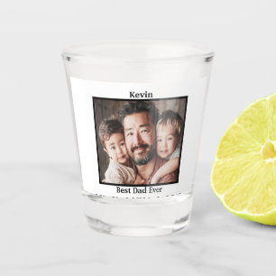 Best Dad Ever Asian American personalise Shot Glass