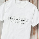 Best Dad Ever Athletic Modern Preppy Father's Day T-Shirt<br><div class="desc">This simple and modern design is composed of san serif and playful script typography.</div>