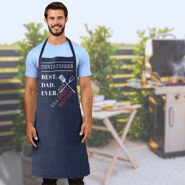 Best Dad Ever BBQ Chef Grill Master Apron (Creator Uploaded)