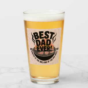 Best Dad Ever BBQ Design – King of the Grill Glass