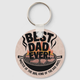 Best Dad Ever BBQ Design – King of the Grill  Key Ring