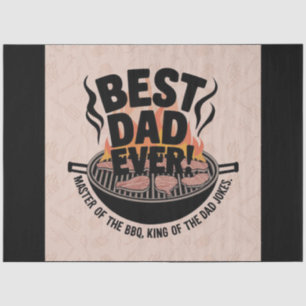 Best Dad Ever BBQ Design – King of the Grill Tissue Paper
