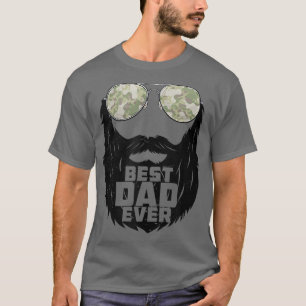 Best Dad Ever  Bearded Dad Father's Day  Dad Funny T-Shirt