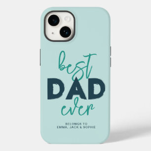 Best Dad Ever Belongs To Kids Names Custom  Case-Mate iPhone 14 Case