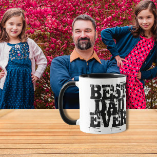 Best Dad Ever Big Bold Rugged Distressed Mug