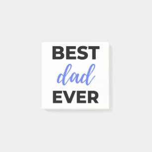 Best Dad Ever Black Post-it Notes