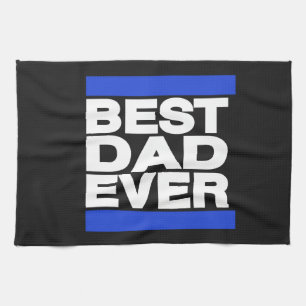 Best Dad Ever Blue Tea Towel