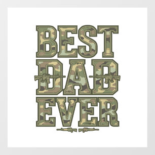Best Dad Ever Camo Vintage Engraving Design_1