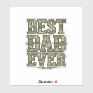 Best Dad Ever Camo Vintage Engraving Design_1