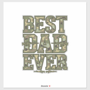 Best Dad Ever Camo Vintage Engraving Design_1