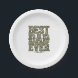 Best Dad Ever Camo Vintage Engraving Design_1 Paper Plate<br><div class="desc">Best Dad Ever Camo Vintage Engraving Design_1</div>