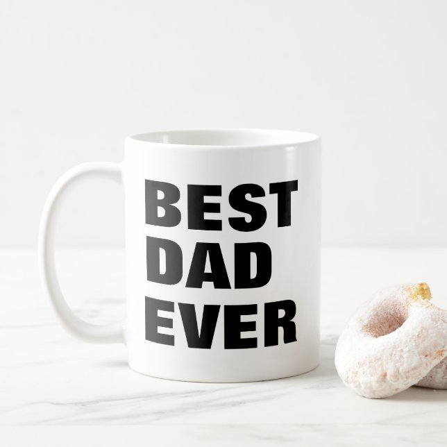 Best Dad Ever Coffee Mug (With Donut)