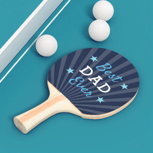 Best Dad Ever Cool Father's Day Ping Pong Paddle