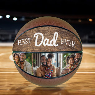 Best Dad Ever Cool Trendy Photo Instagram Collage Basketball