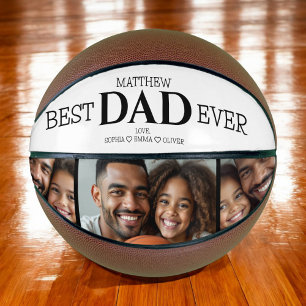 Best Dad Ever Cool Trendy Photo Instagram Collage Basketball