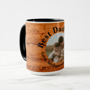 Best Dad Ever, Copper Canyon Granite, amber gold Mug