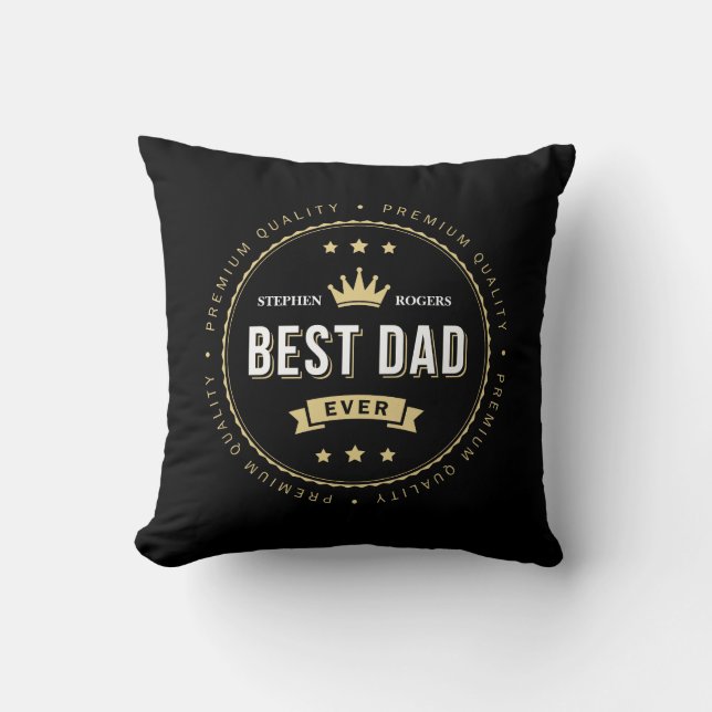 Best Dad Ever Cushion (Front)