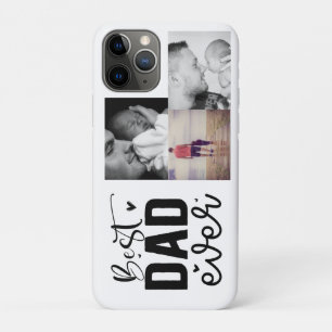 Best Dad Ever Custom 3 Photo Case-Mate iPhone Case