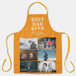 Best Dad Ever Custom 6 Photo Collage  Apron