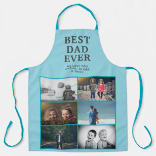 Best Dad Ever Custom 6 Photo Collage Apron
