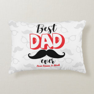 Best Dad Ever Custom Father's Day Gift Decorative Cushion