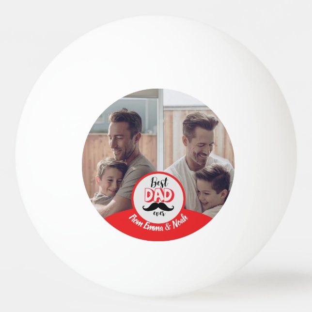 Best Dad Ever Custom Father's Day Gift Ping Pong Ball (Front)