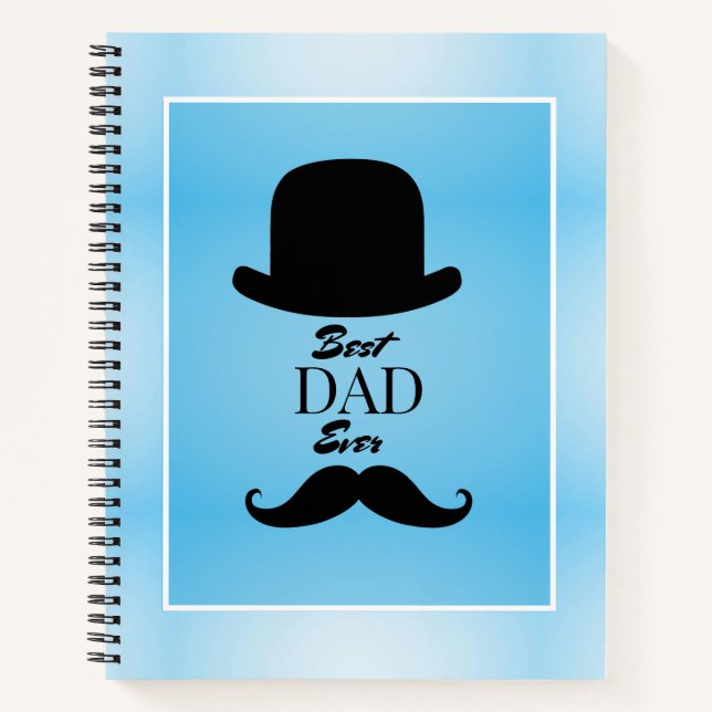 Best Dad Ever Custom Father's Day Spiral Notebook (Front)