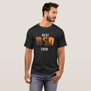 Best Dad Ever Custom Heartfelt Photo Father's Day T-Shirt